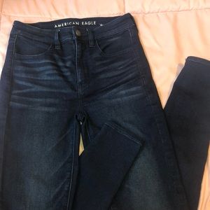 Dark washed AE jeans